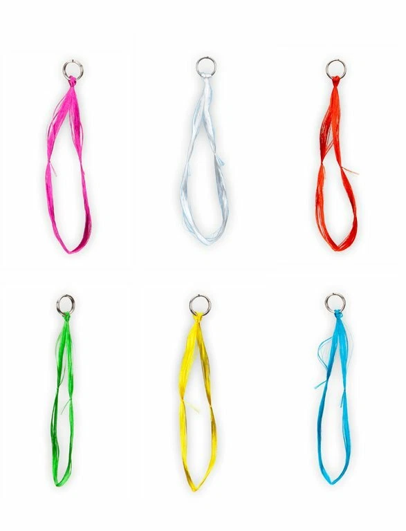 AQUANTIC Hornhecht-Seide 10 Schlaufen inkl. Sprengring Hornhecht-Fäden Horni