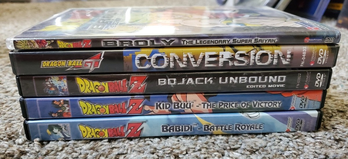 Dragon Ball Z 6-DVD Movie Lot Bojack Broly Super Saiyan Dragon Ball Z 6-DVD Movie Lot Bojack Broly Super Saiyan