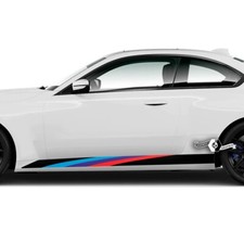 M Performance Rocker Panel Side Stripes Vinyl Decals Fits Bmw M2 M240 G42 M Performance Rocker Panel Side Stripes Vinyl Decals Fits Bmw M2 M240 G42
