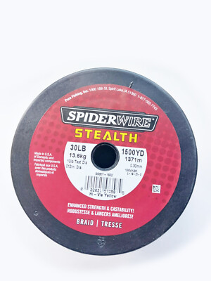 Spiderwire Stealth Braid Spule 1371 m Angelschnur 0,30mm 30Ib/13,6 kg Neongelb