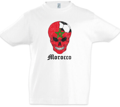 Morocco Football Comet Kids Boys T-Shirt moroccan Soccer Flag Championship