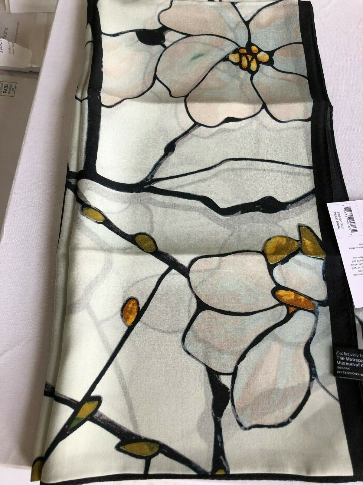 Louis C. Tiffany White Magnolia Scarf