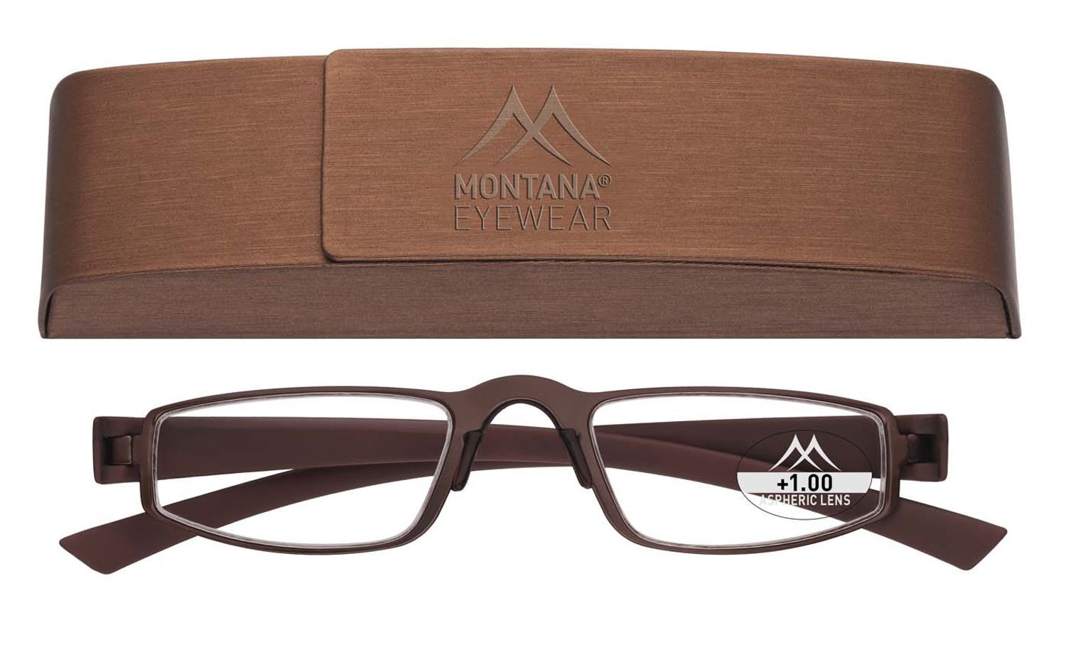 Reading Glasses Montana with Aspheric Lenses Adults Readers Case Included MR99A-image