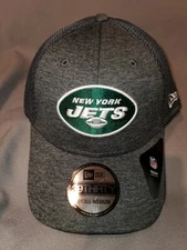 NEW ERA 39 THIRTY NFL NEW YORK JETS SHADOW TECH MENS HAT MESH GREY SMALL MEDIUM