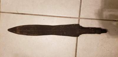 RARE Antique Vintage Iron SPEAR head 20.5''L