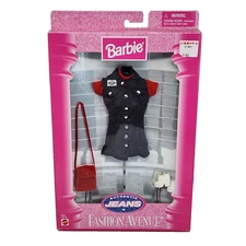 VINTAGE 1997 BARBIE AUTHENTIC JEANS FASHION AVENUE # 19179 OUTFIT SEALED NEW
