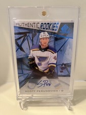 2021-2022 Scott Perunovich Autograph Authentic Rookie