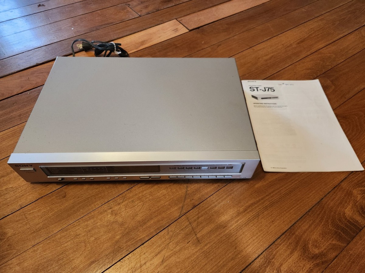 Sony ST-J75 FM Stereo Tuner Powers On Read!! | eBay