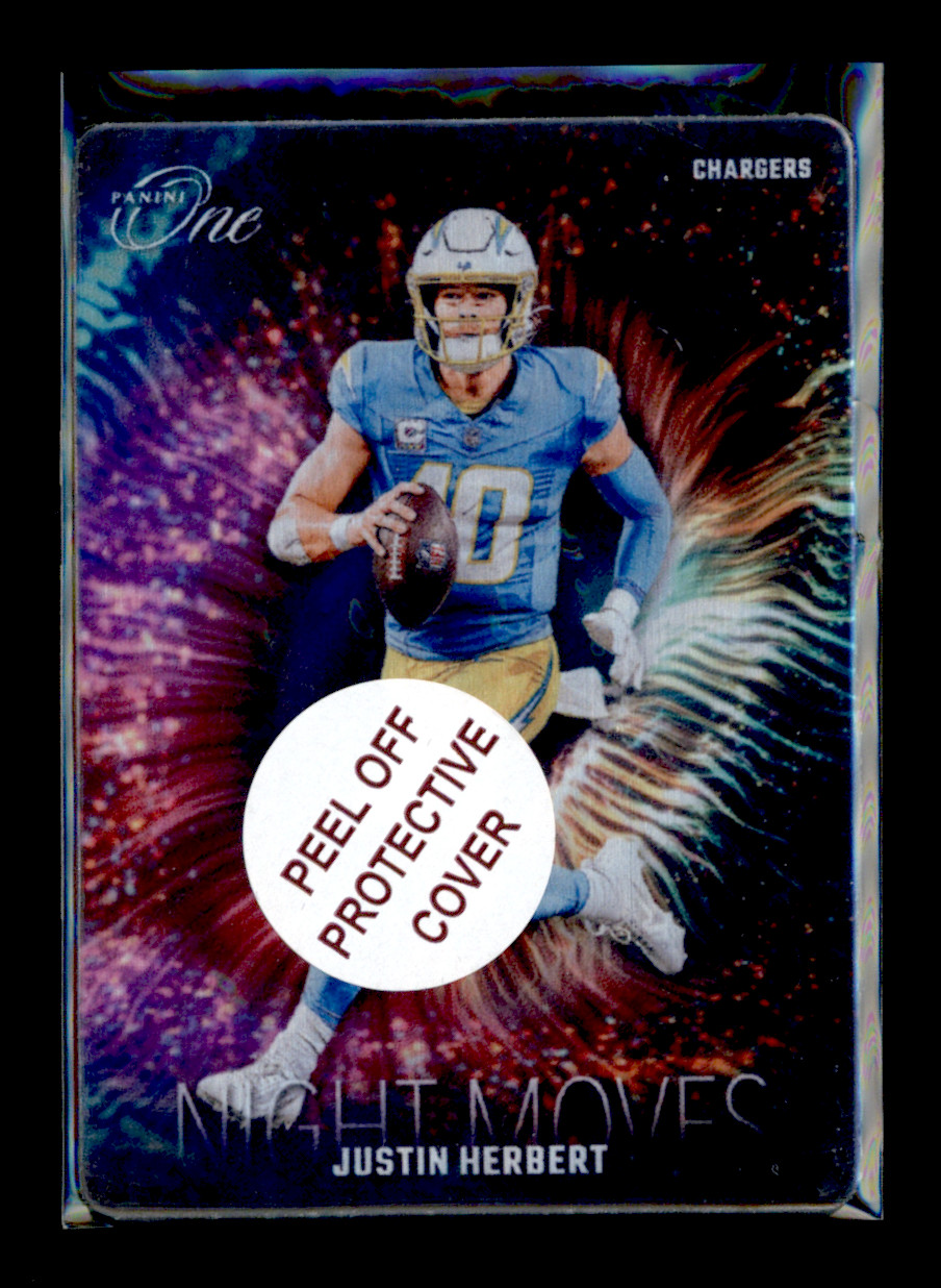 2023 Panini One #4 Justin Herbert Night Moves Los Angeles Chargers