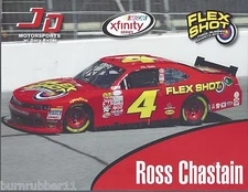 2015 ROSS CHASTAIN "FLEX SHOT JD MOTORSPORTS" #4 NASCAR XFINITY POSTCARD