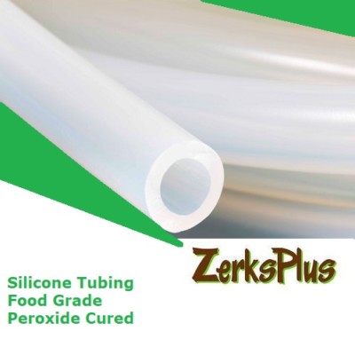 Silicone Tubing 1/4'' ID x 3/8'' OD Food Grade Peroxide Cured High Temp  