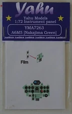 Yahu Models YMA7263 1/72 Mitsubishi A6M5 (Nakajima Green) instrument panel