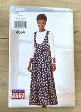 See & Sew 4564 Easy Women’s Petite Jumper Pattern Size 12-16 Uncut