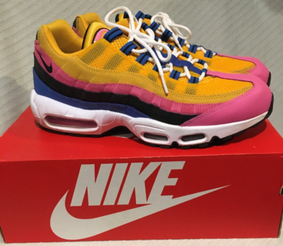blue pink yellow nike