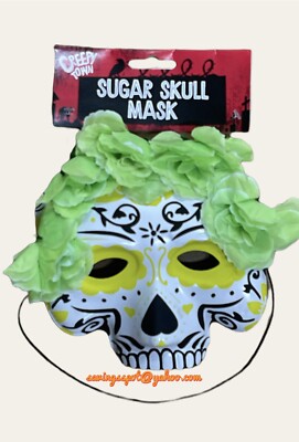 Tag der Toten Sugar Skull Maske Halloween Kostüm Verkleidung Erwachsene