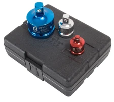 Sunex 3 Piece 1/4" Hex Drive Anodized Impact Socket Reducer Set + Case -CLOSEOUT