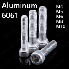 Aluminum Alloy 6061 Allen Bolt Hex Socket Cap Head Screw M2.5/M3/M4/M5/M6/M8/M10