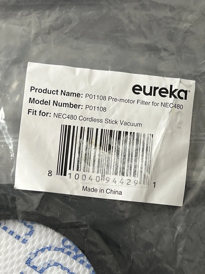 Eureka NEC480 Lightweight Cordless Vacuum Cleaner - Replacement/extra Filter - Image 2 of 4