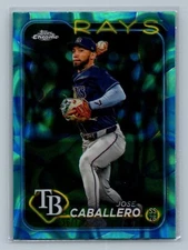 2024 Topps Chrome Update #USC24 José Caballero Aqua/Blue Lava Lamp Rays /175