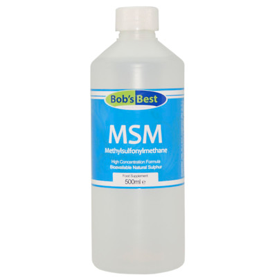 MSM Liquid Bioavailable Natural Sulphur Methylsulfonylmethan Supplement - 500ml