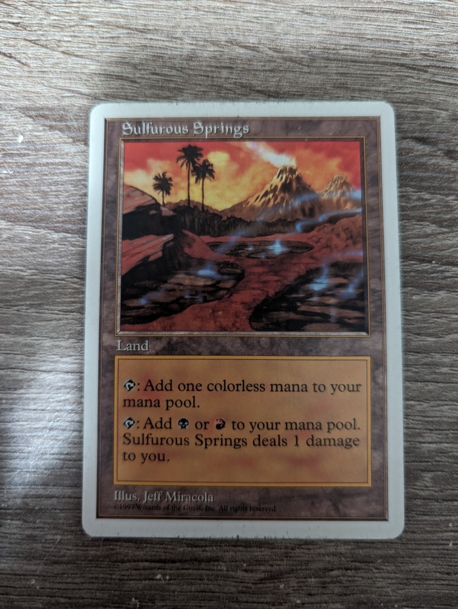 MTG (日)硫黄泉 / Sulfurous Springs【5ED Sulfurous Springs | Dominaria United - Japanese | Star City