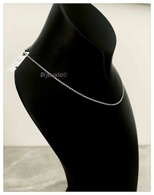Chaîne De Cou Forçat En Argent 925 - Longueur 45cm - Rhodié - Neuf Avec étiquettes