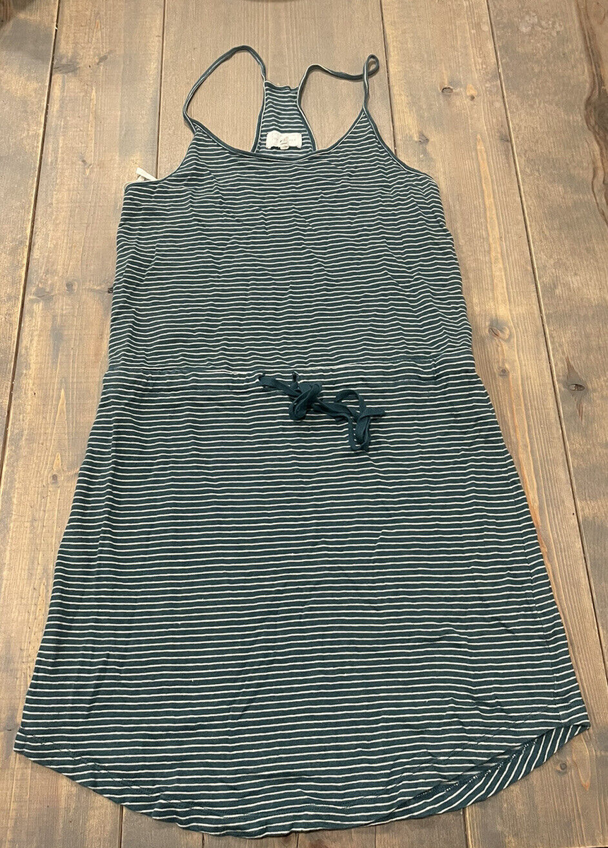 lou and grey linen dress Print Linen Cap-Sleeve Dress, Anthracite