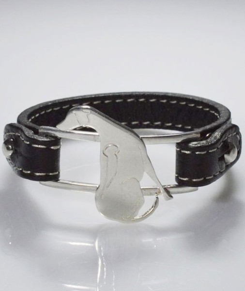 Rhodisches Lederarmband In Sterlingsilber Luce-image