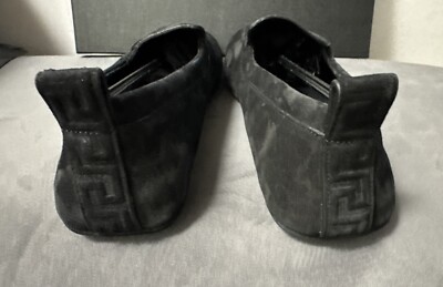 New Versace Villa Suede Driving Greca Shoes Loafers $775 Sz  display picture 3