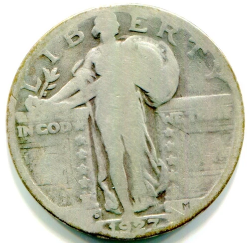 1927-S Standing Liberty Silver Quarter !! Tough Date!