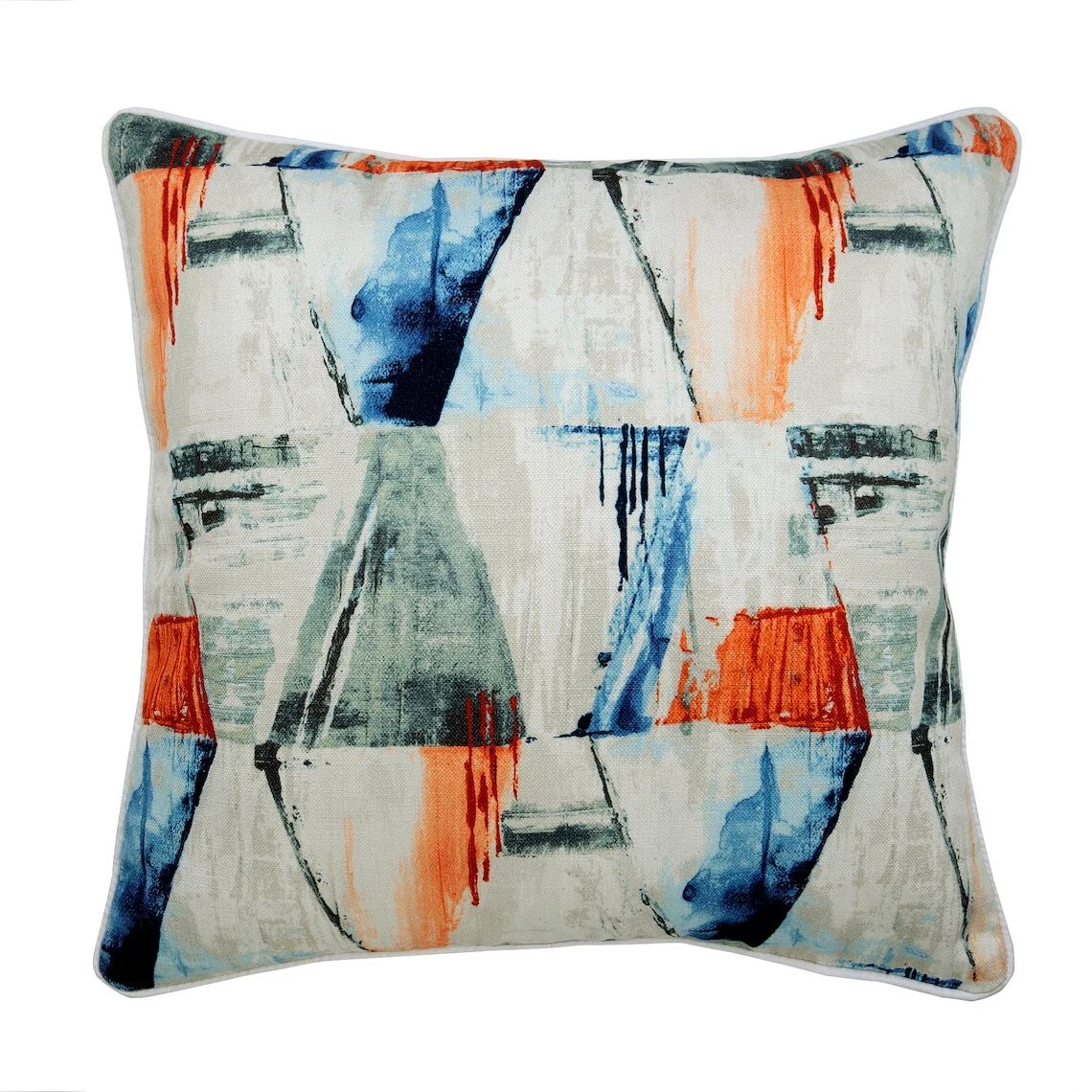 Decorative Cushion Case Multicolor 16"x16", Bed Decor Cotton - Let's Paint