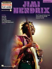 Jimi Hendrix Sheet Music Deluxe Guitar Play-Along Book and Audio NEW 000324610