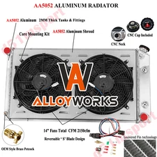 3-Row Radiator Shroud Fan Relay Kits For 1977-1992 Cadillac Fleetwood 5.7L AT