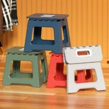 Portable Folding Stool Thickened Plastic Saddle Chair For Outdoor Activities