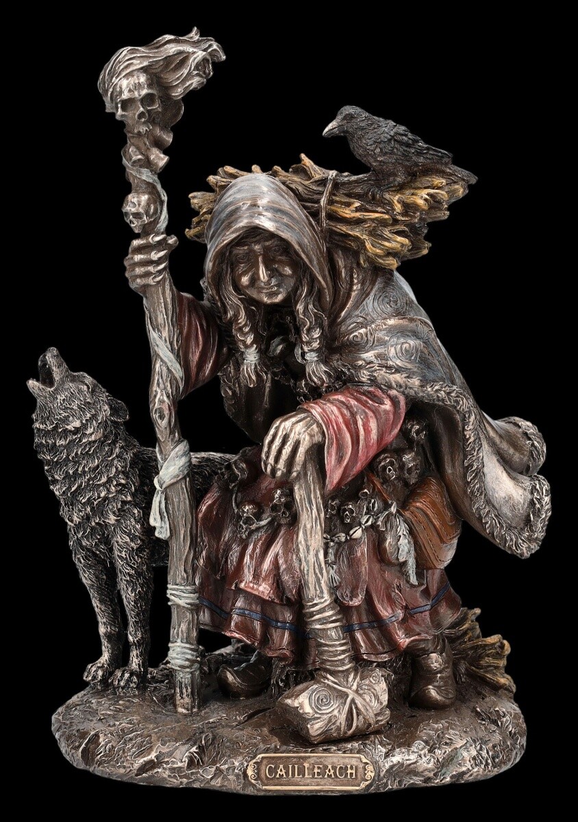 Cailleach Figure - Celtic Giant Witch - Veronese Statue Magical Decoration