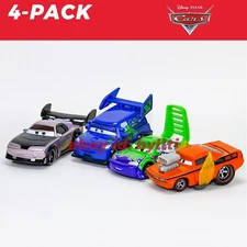 4-Pack Mattel Disney Pixar Cars Boost Wingo DJ Snot Rod 1:55 Diecast, New Loose