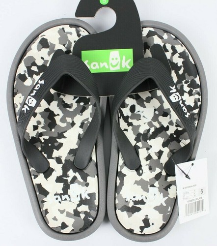 NEW Sanuk Mens Sidewalker Flip Flops Sz 