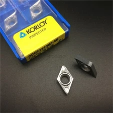 10Pcs Korloy DCGT070202-AK H01 DCGT21.50.5-AK Aluminum Inserts ch