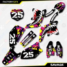 CMPK Camo Savage Graphics Kit fits 07-09 Suzuki RMZ250 RMZ 250 Plate decals