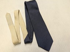 Vintage Tommy Hilfiger Silk Tie Blue Geometric Abstract Made in USA Casual Y2K