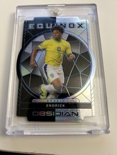 Panini Endrick Brazil Equinox Electric Etch Blue /25 Rookie Obsidian Soccer #12