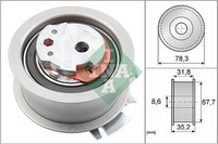 Schaeffler INA Spannrolle, Zahnriemen FüR Audi Chrysler Dodge Jeep Mitsubishi