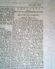 From PHILADELPHIA Pennsylvania PA Was U.S. Capital Rare 1798 American Newspaper