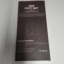 Portable Electric Foot Massager Pad Blood Circulation Leg Muscle Stimulator Mat