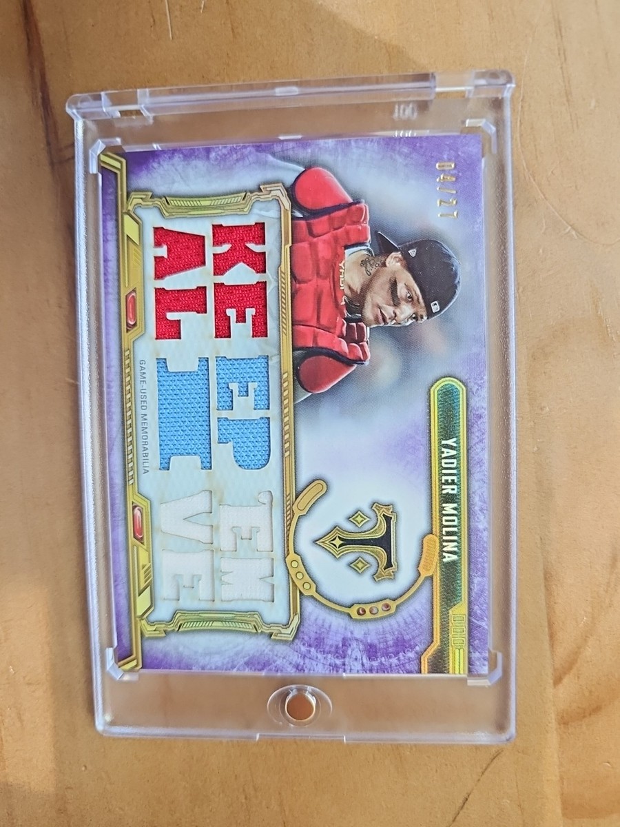 2020 Topps Triple Threads Relics Yadier Molina #TTR-YM3 Amethyst