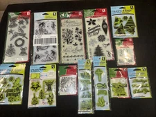 Inkadinkado ~ Christmas Stamp Set Clear Stamps And Cling Stamps-NEW! 50++