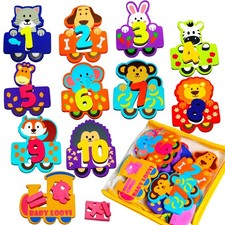 100 Non-Bathtub Numbers - Fun Bath Foam Toys - Educational Puzzles Floating ...