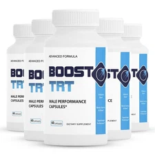 (5 Pack)Boost TRT Capsules, BoostTRT Male Performance Pills for Men EXTRA POTENT