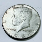 1964 Kennedy Silver Half Dollar 90% Silver Circulated Coin Free Shipping #7940