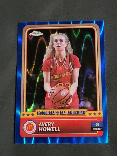 2024 Topps Chrome Mcdonald's All American - Avery Howell #17 Blue RayWave...